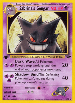 2000 Gym Challenge Sabrina's Gengar #29