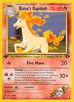 2000 Gym Challenge Blaine's Rapidash #33