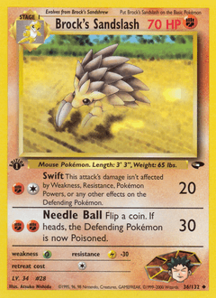 2000 Gym Challenge Brock's Sandslash #36