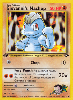 2000 Gym Challenge Giovanni's Machop #72