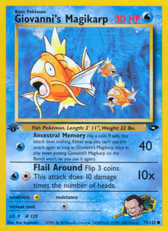 2000 Gym Challenge Giovanni's Magikarp #73