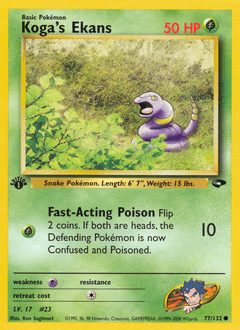 2000 Gym Challenge Koga's Ekans #77