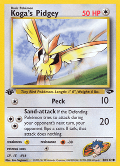 2000 Gym Challenge Koga's Pidgey #80