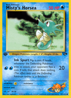 2000 Gym Challenge Misty's Horsea #87