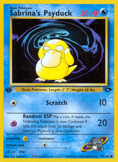 2000 Gym Challenge Sabrina's Psyduck #99