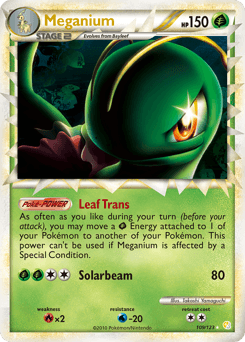 Meganium HeartGold & SoulSilver card
