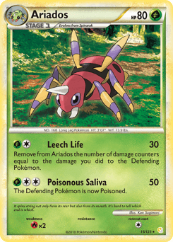 Ariados HeartGold & SoulSilver card