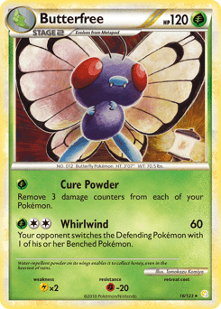 Butterfree HeartGold & SoulSilver card
