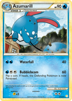 Azumarill HeartGold & SoulSilver card