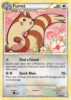 Furret HeartGold & SoulSilver card