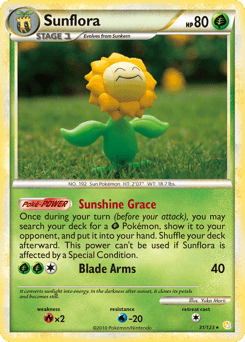 Sunflora HeartGold & SoulSilver card