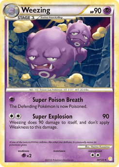 Weezing HeartGold & SoulSilver card