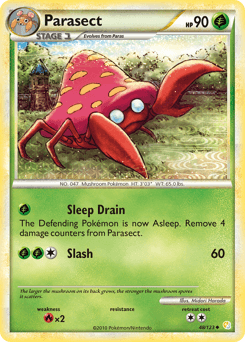 2010 HeartGold & SoulSilver Parasect #48