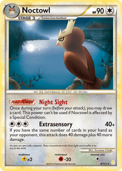 Noctowl HeartGold & SoulSilver card