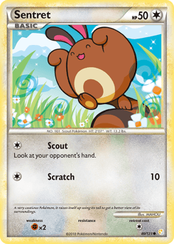 Sentret HeartGold & SoulSilver card