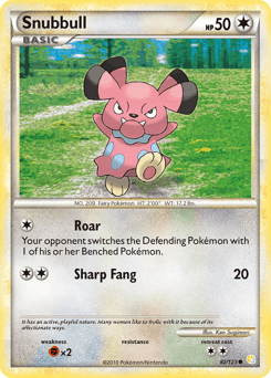 2010 HeartGold & SoulSilver Snubbull #82