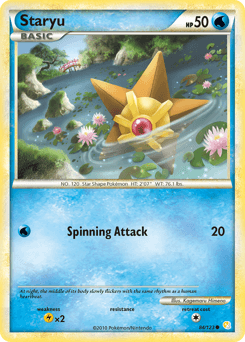Staryu HeartGold & SoulSilver card