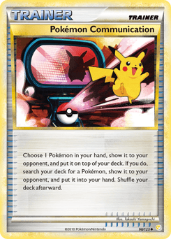 Pokémon Communication HeartGold & SoulSilver card