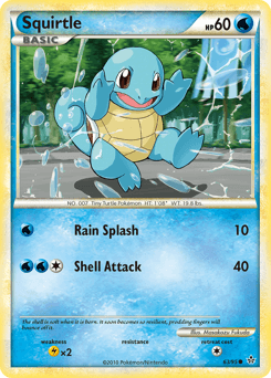2010 HS—Unleashed Squirtle #63