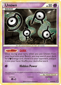 Unown HS—Undaunted card