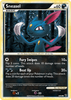 Sneasel HS—Undaunted card