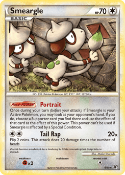 Smeargle HS—Undaunted card