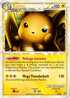 Raichu HS—Undaunted card