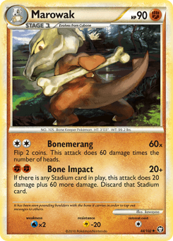 Marowak HS—Triumphant card