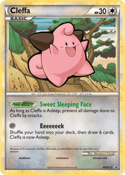 Cleffa HGSS Black Star Promos card