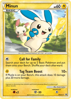 Minun HGSS Black Star Promos card