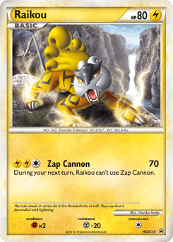 Raikou ★ HGSS Black Star Promos card