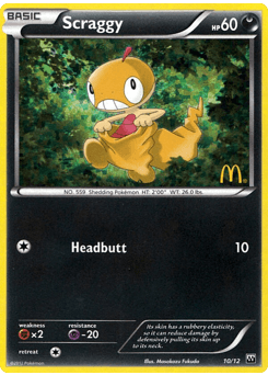Scraggy McDonald's Collection 2012 card