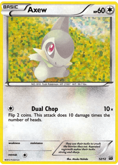 Axew McDonald's Collection 2012 card