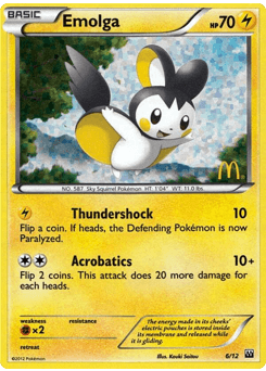 Emolga McDonald's Collection 2012 card