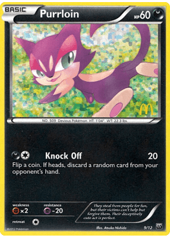 Purrloin McDonald's Collection 2012 card