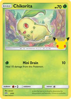 Chikorita McDonald's Collection 2021 card