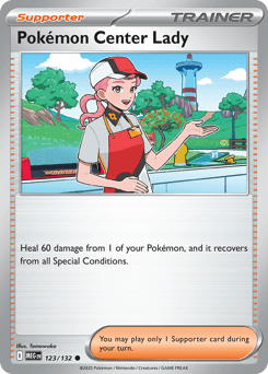 Pokémon Center Lady Mega Evolution card