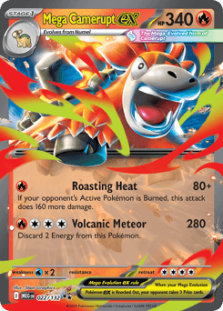 2025 Mega Evolution Mega Camerupt ex #22
