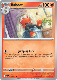 Raboot Mega Evolution card