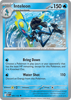 2025 Mega Evolution Inteleon #41