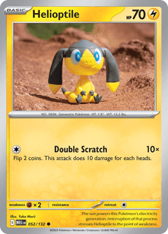 2025 Mega Evolution Helioptile #52