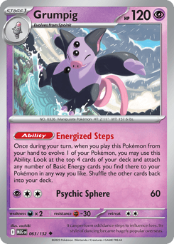 2025 Mega Evolution Grumpig #63