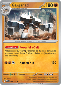 Garganacl Mega Evolution card