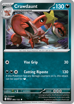 2025 Mega Evolution Crawdaunt #85