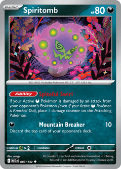 2025 Mega Evolution Spiritomb #87