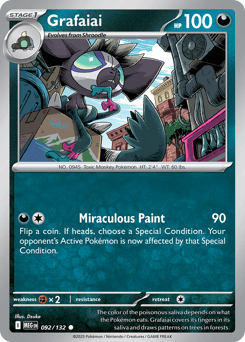 2025 Mega Evolution Grafaiai #92