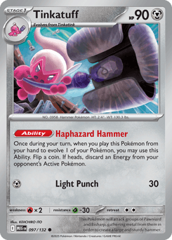 Tinkatuff Mega Evolution card