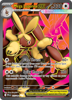 Mega Lopunny ex Phantasmal Flames card