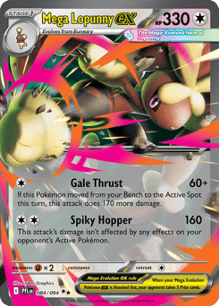 Mega Lopunny ex Phantasmal Flames card