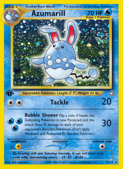 Azumarill Neo Genesis card
